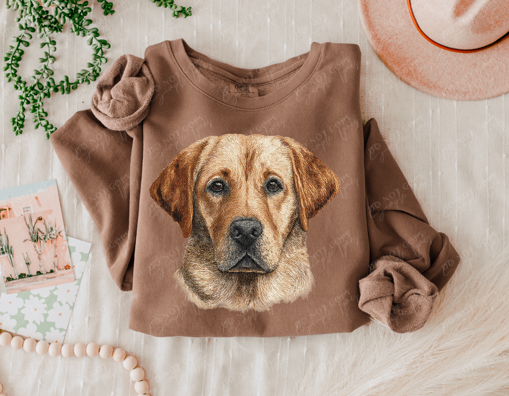 Needlepoint Pets DTF Print