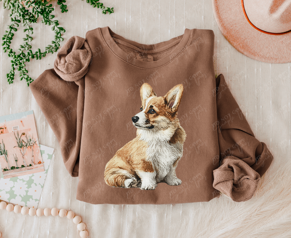 Needlepoint Pets DTF Print