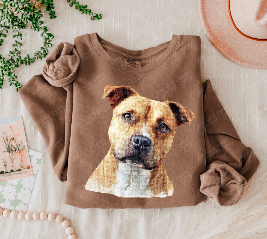 Needlepoint Pets DTF Print