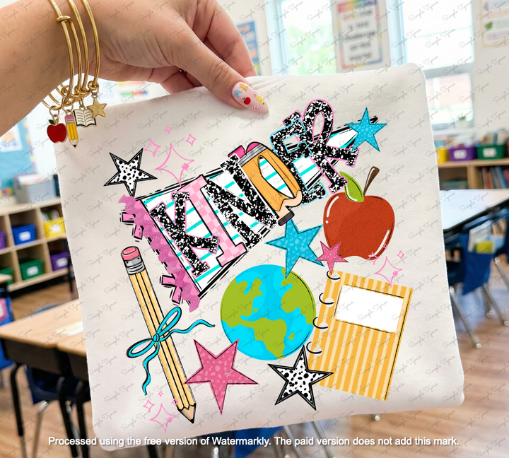 Back to School Name Pennant DTF Print