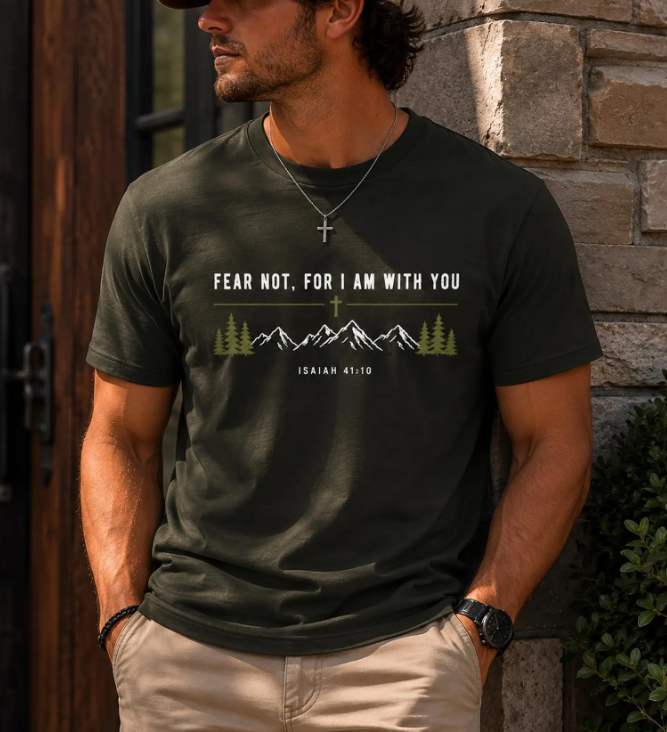 Fear Not I Am With You DTF Print