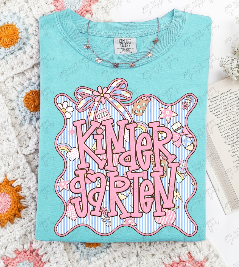 Seersucker Grade Frames Grade Levels Back Print ONLY DTF Print