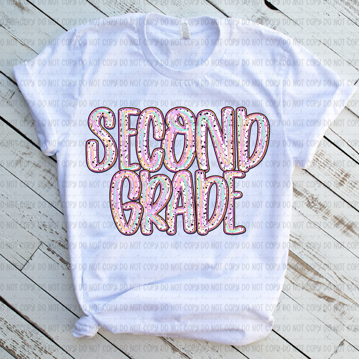 Color Dotted Grade Levels DTF Print