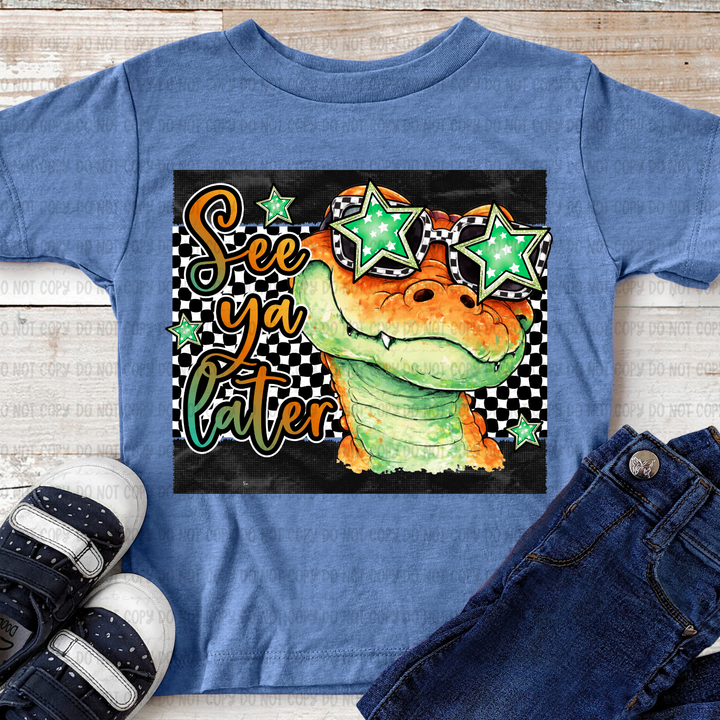 See You Later Gator Orange DTF Print