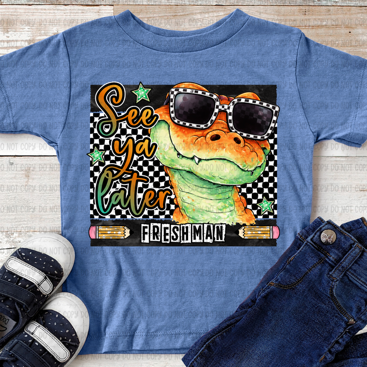 See You Later Gator Orange DTF Print