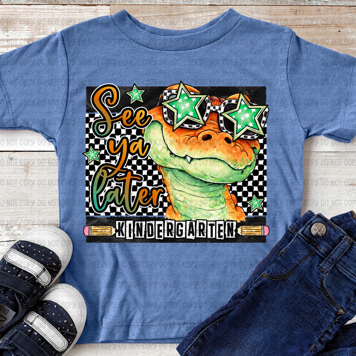 See You Later Gator Orange DTF Print