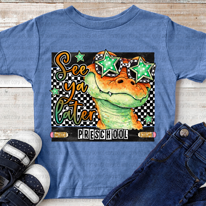 See You Later Gator Orange DTF Print