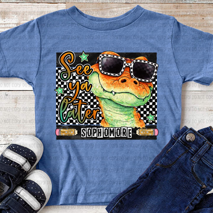See You Later Gator Orange DTF Print