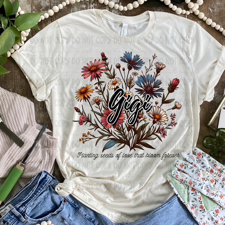 Seeds of Love Names DTF Print