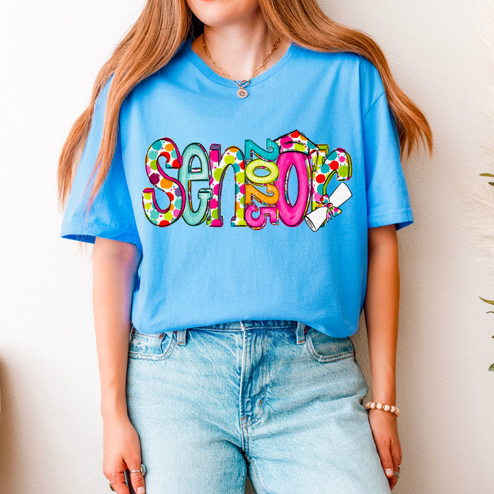 Senior 2025 Colorful Dots DTF Print