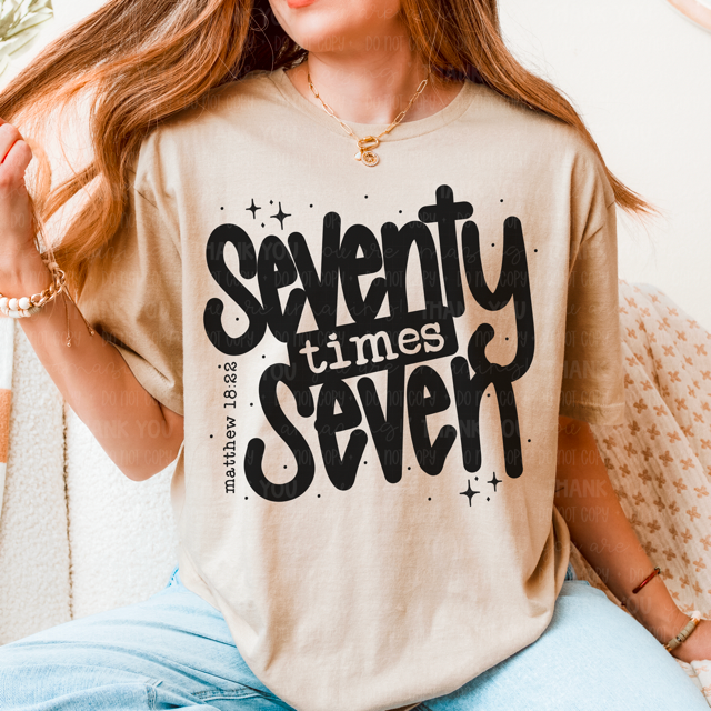 Seventy Times Seven DTF Print