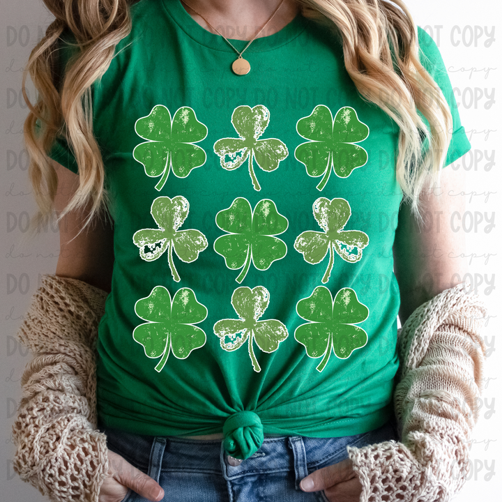 Shamrock Grunge DTF Print