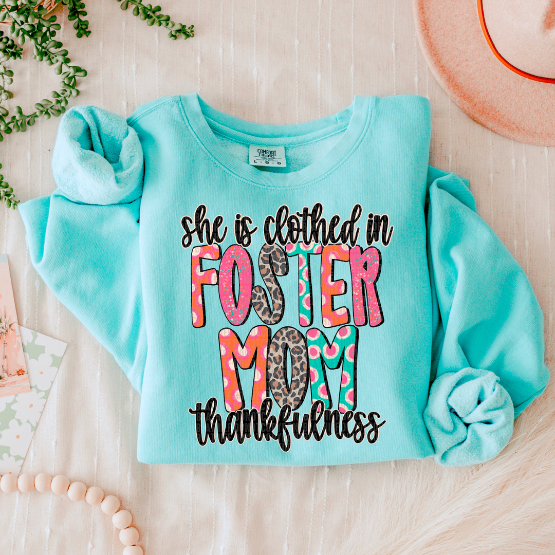 She is Clothed in Thankfulness DTF Print