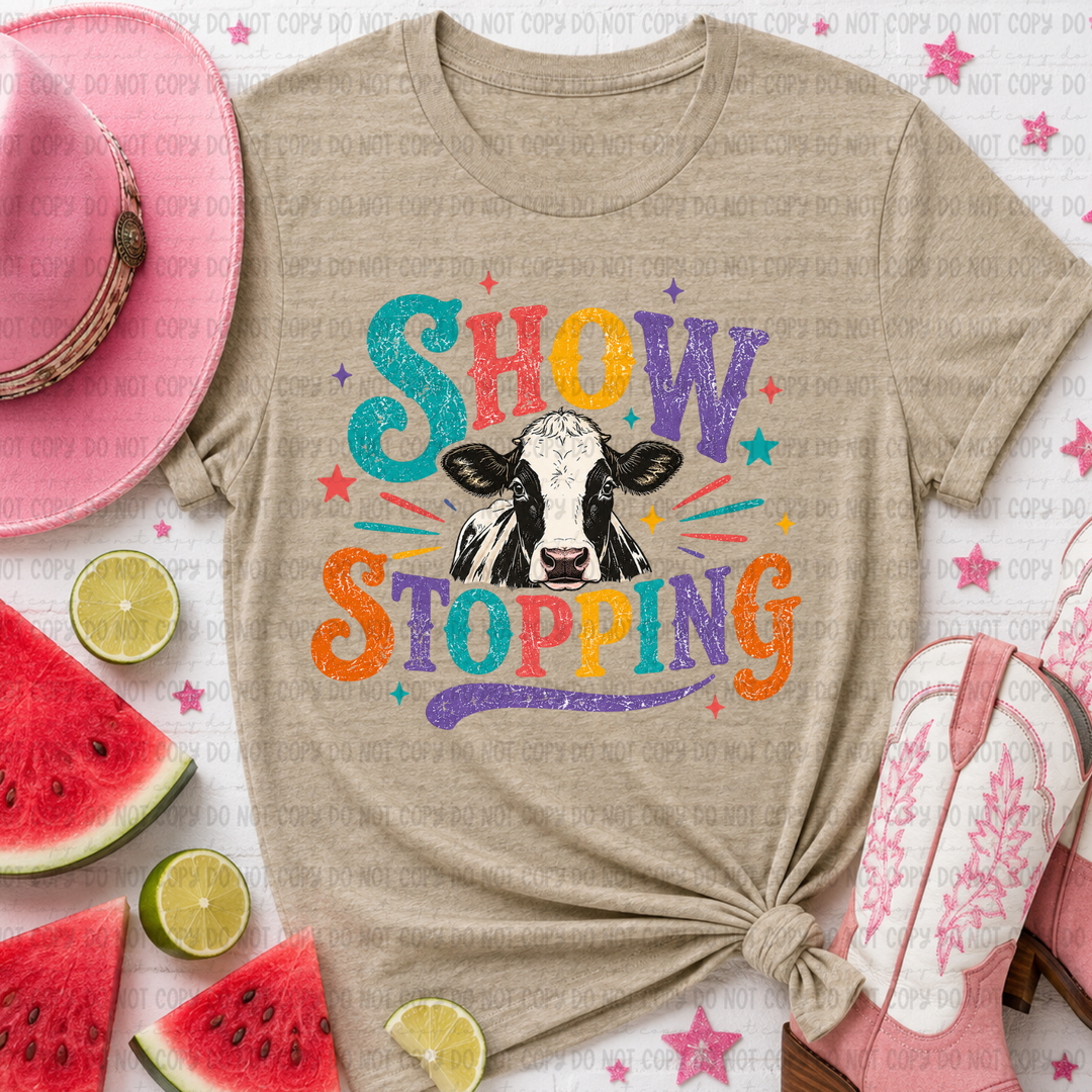 Show Stopping Cow DTF Print