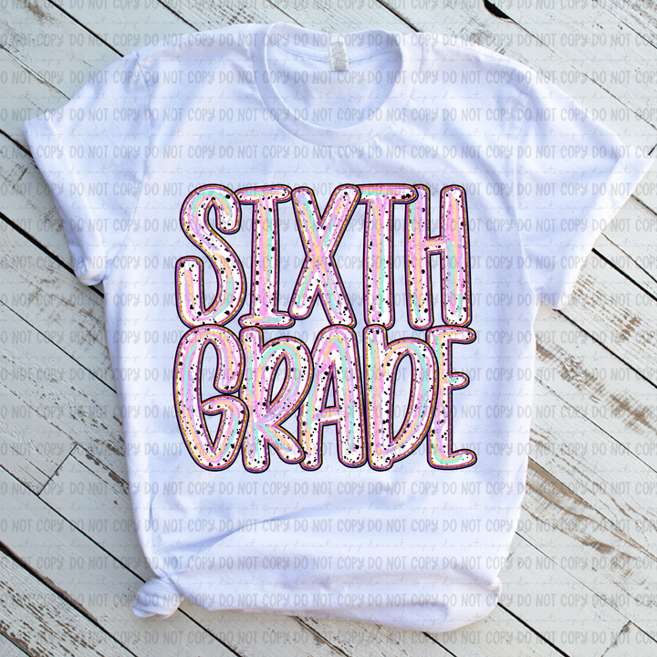 Color Dotted Grade Levels DTF Print