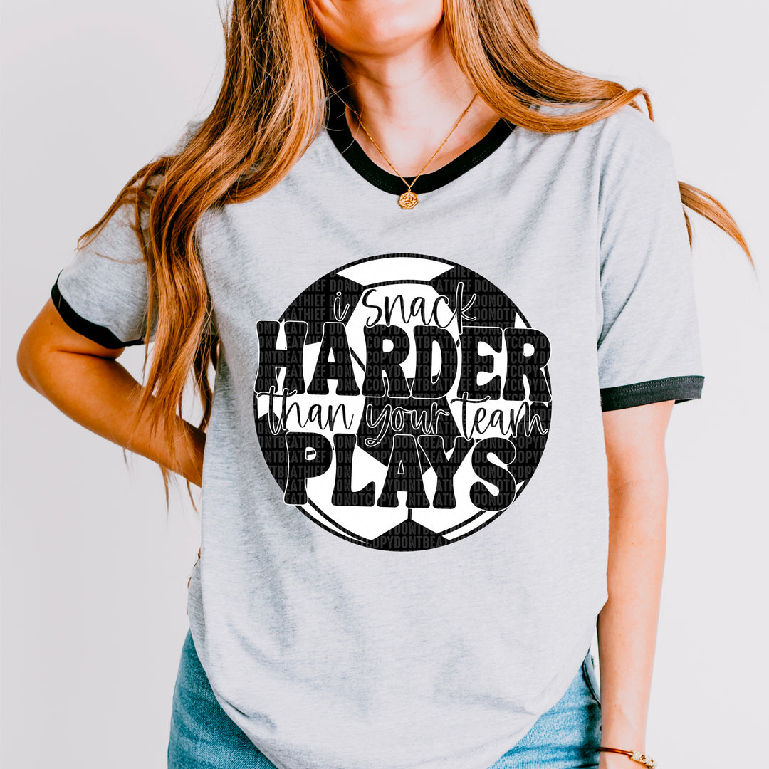 Snack Harder Sports DTF Print