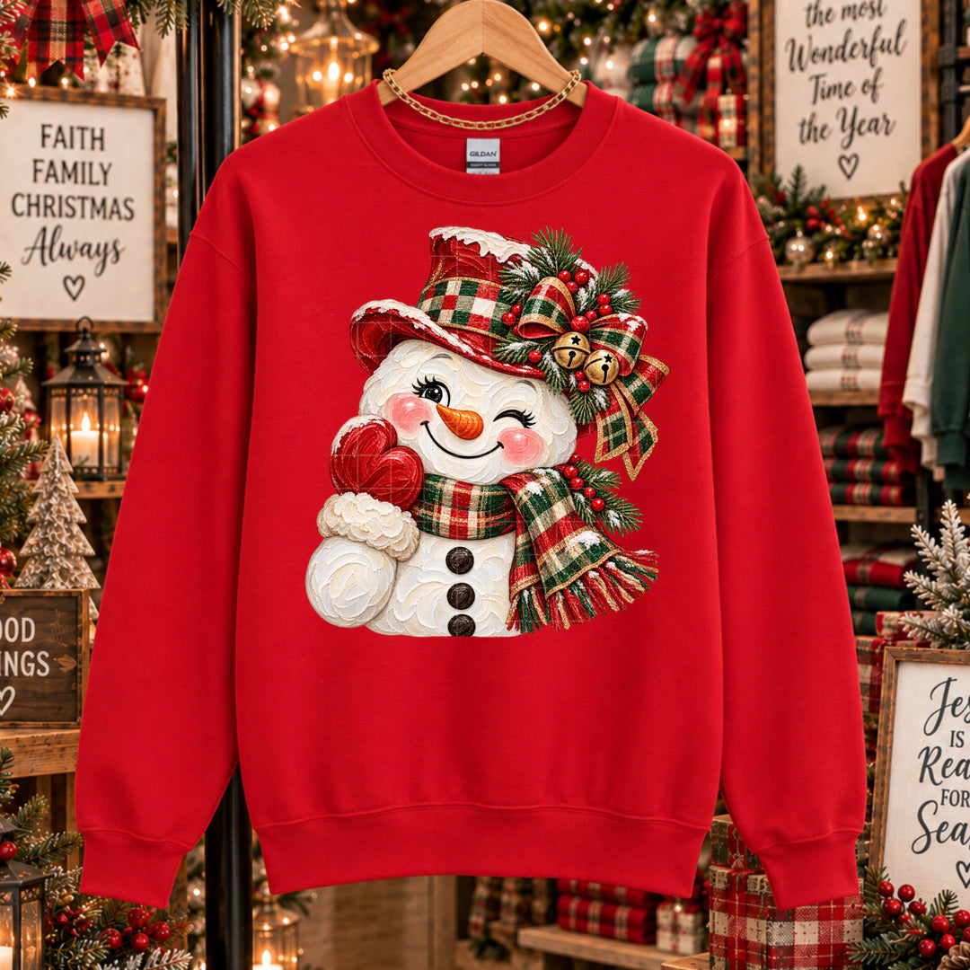 Snowman Head DTF Print