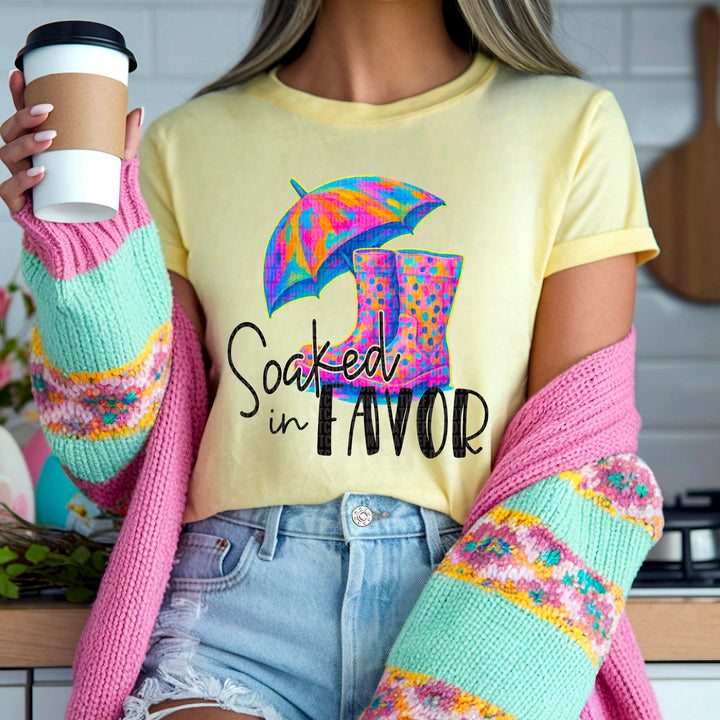 Soaked In Favor DTF Print