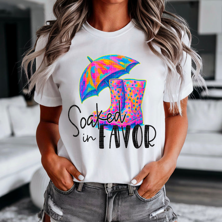 Soaked In Favor DTF Print