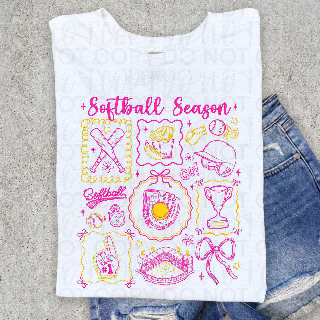 Softball Season DTF Print
