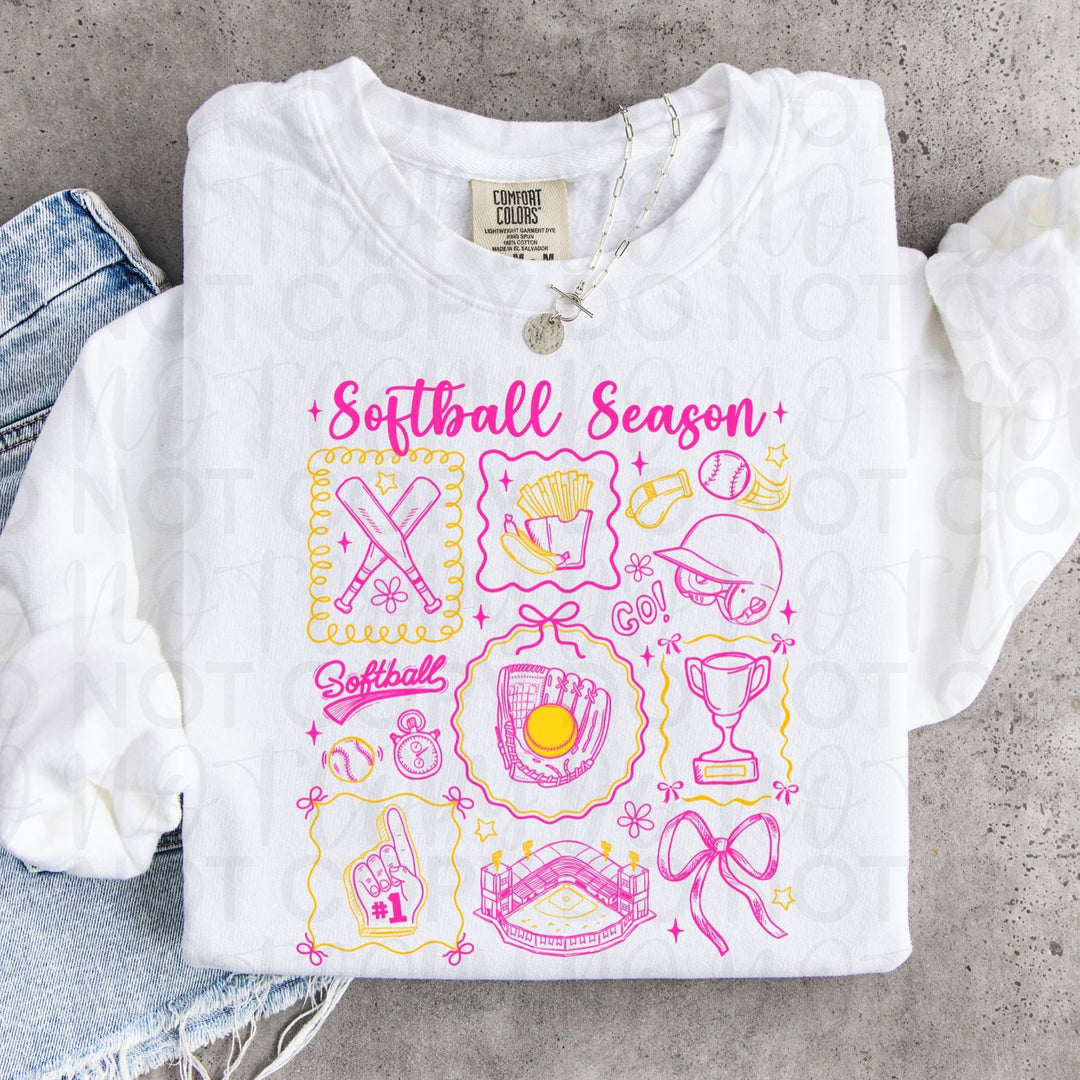 Softball Season DTF Print