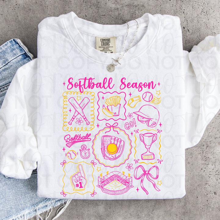 Softball Season DTF Print