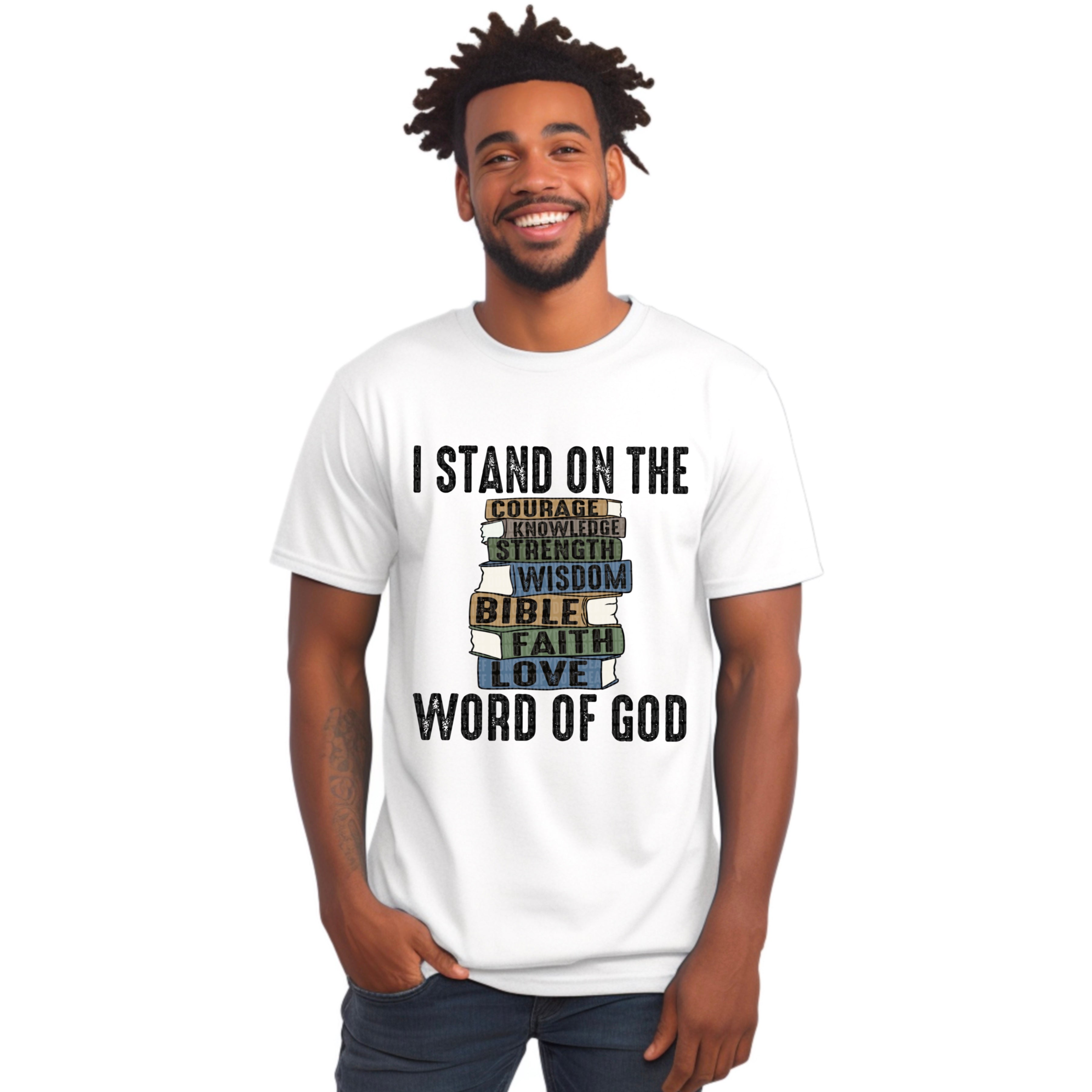 I Stand On The Word Of God DTF Print
