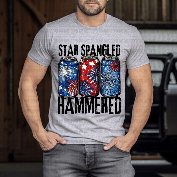 Star Spangles Hammered DTF Print