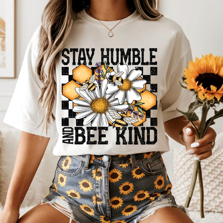 Stay Humble Bee Kind DTF Print
