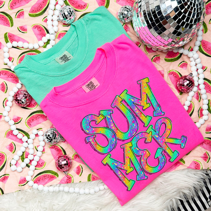 Summer Glitter DTF Print