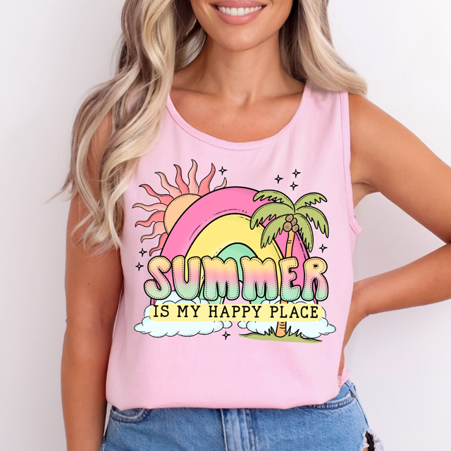 Summer Is My Happy Place DTF Print