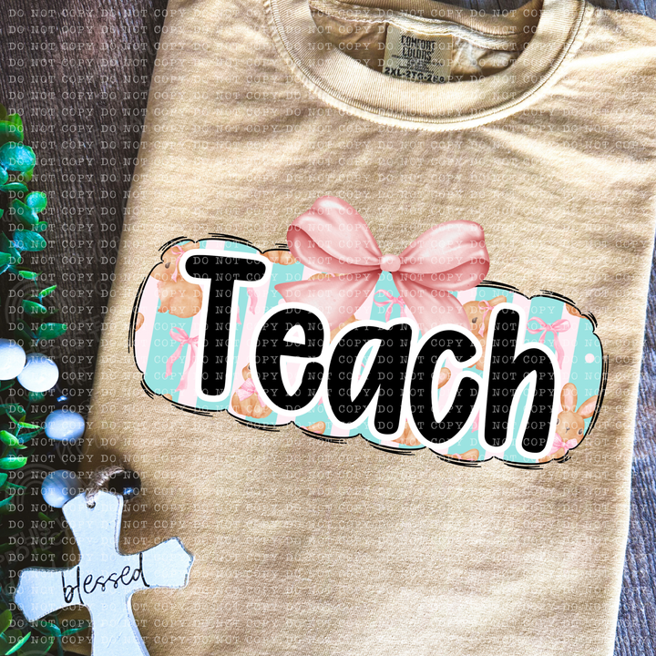 Coquette Bunny Names DTF Print