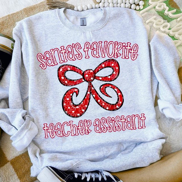 Santa's Favorite Careers DTF Print