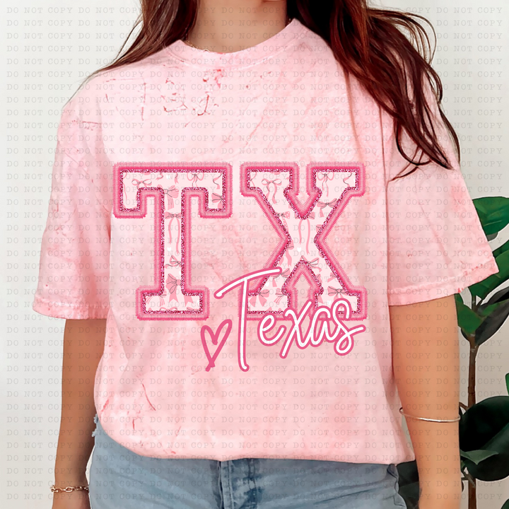 Pink Coquette States DTF Print