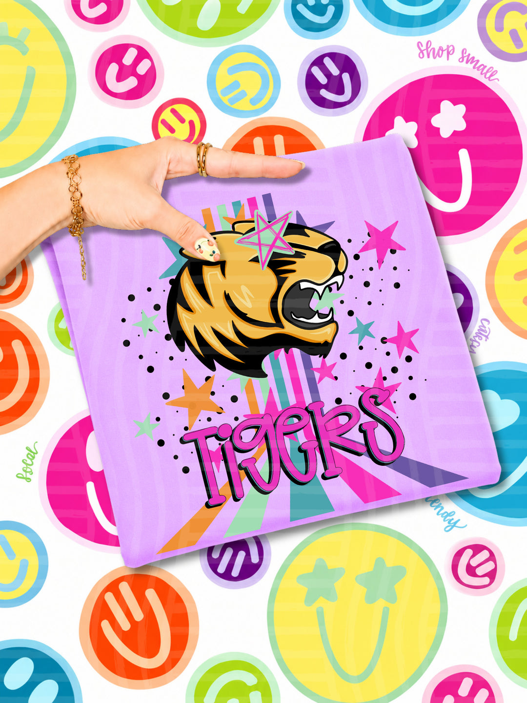 Starry Eyes Rainbow Mascots DTF Print