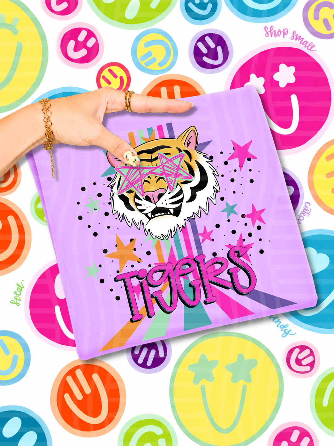 Starry Eyes Rainbow Mascots DTF Print