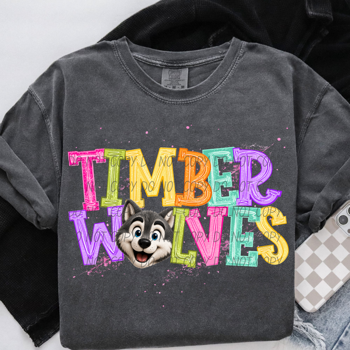 Happy Little Mascots DTF Print