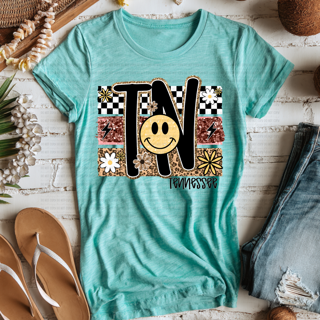 Smiley States DTF Print