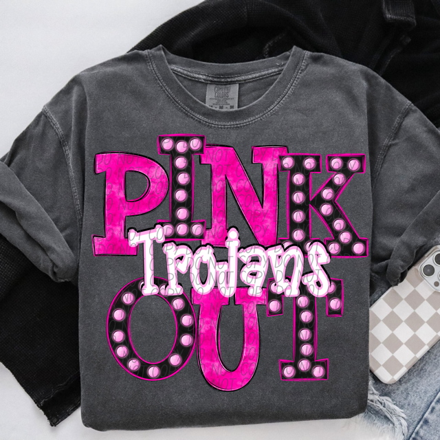 Pink Out Marquee DTF Print