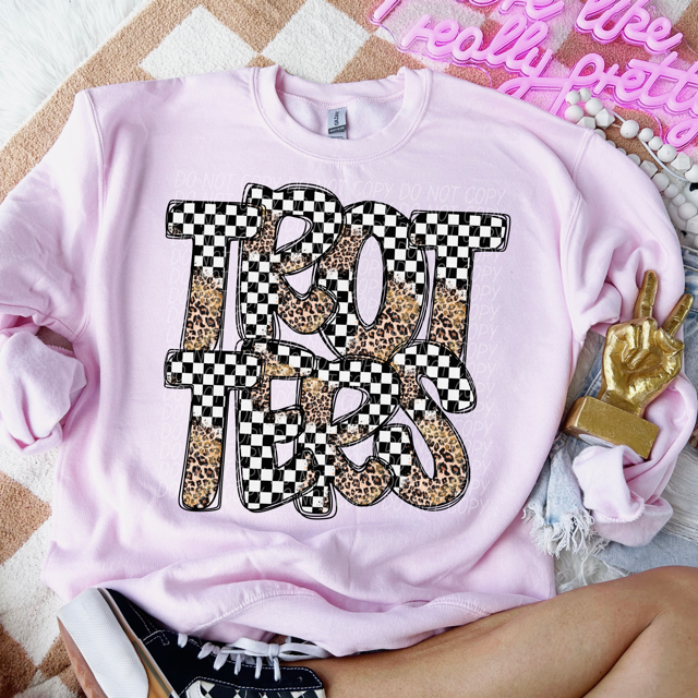 Leopard Checker School Spirit R-Z DTF Print