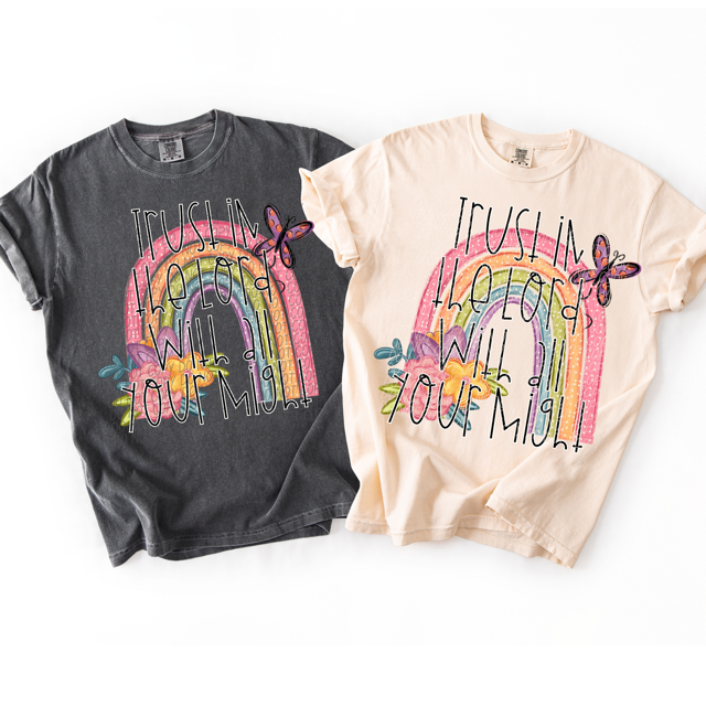Trust In The Lord With All Your Might DTF Print