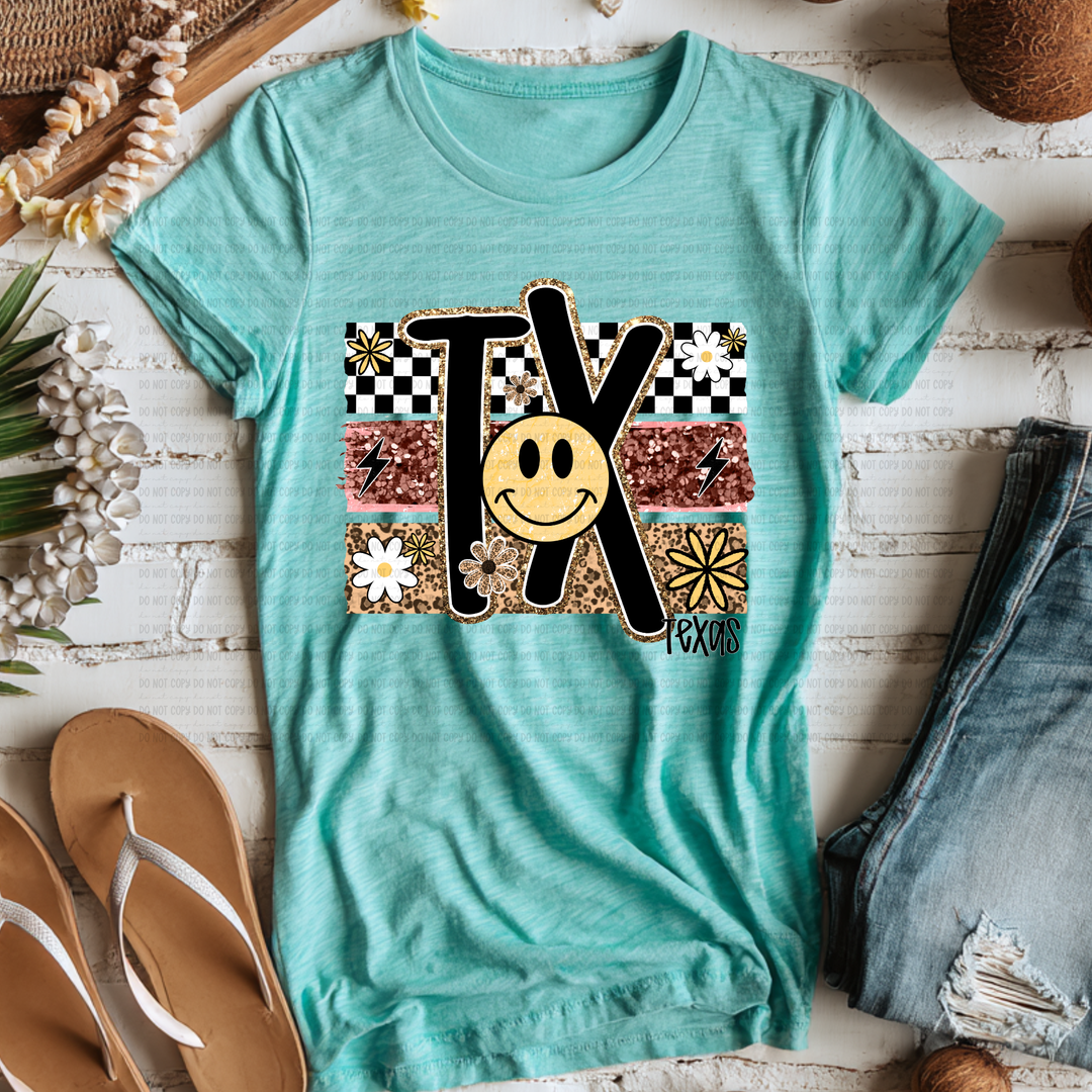 Smiley States DTF Print