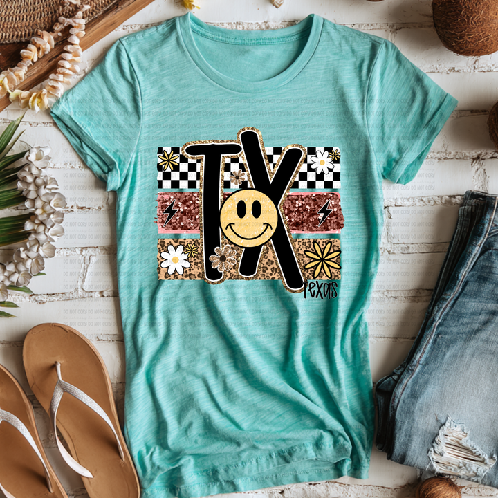 Smiley States DTF Print