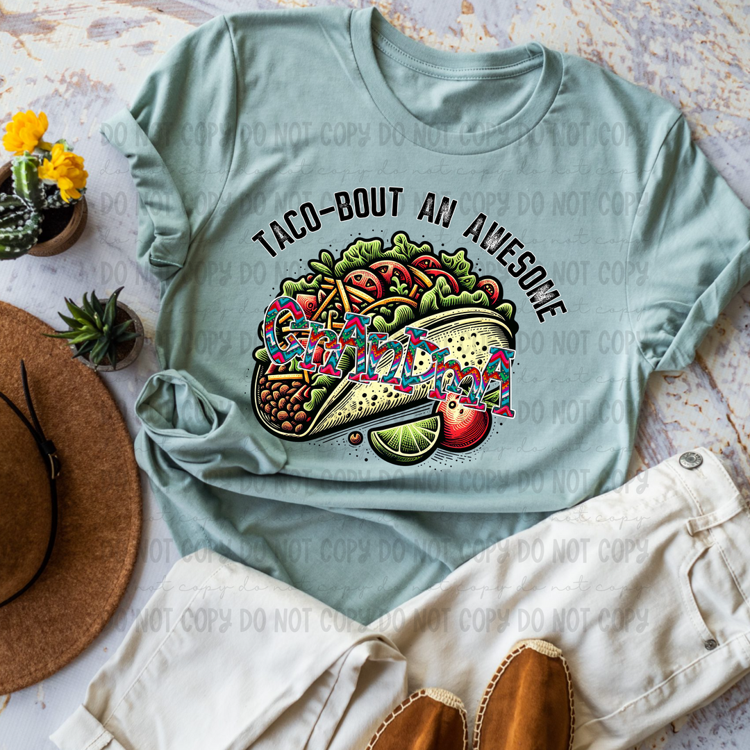 Taco Bout an Awesome Names DTF Print