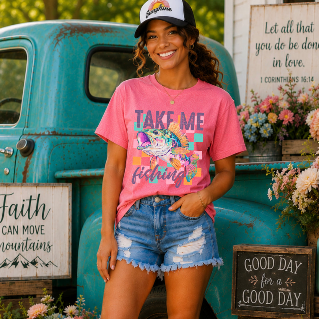 Take Me Fishing DTF Print