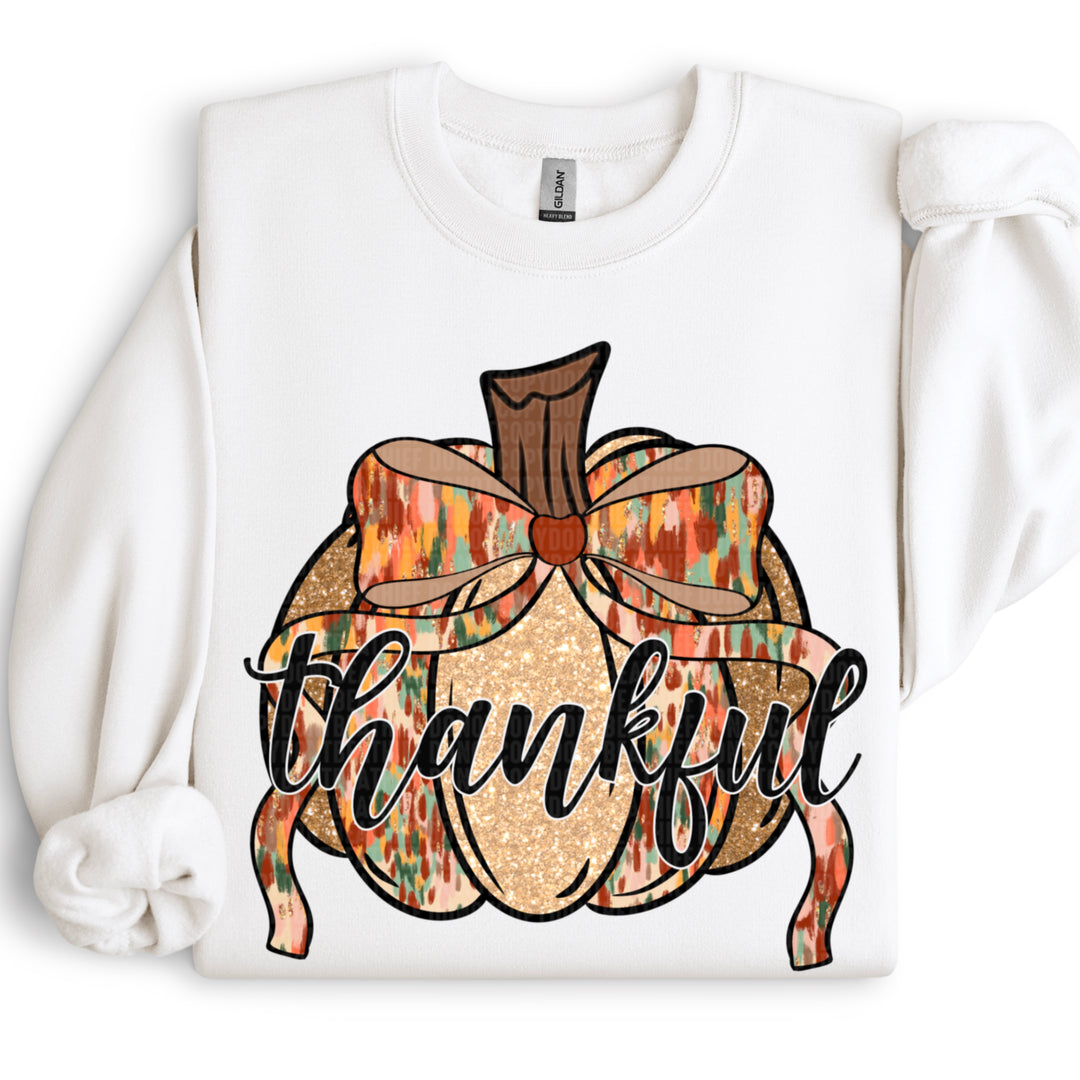 Thankful Pumpkin DTF Print