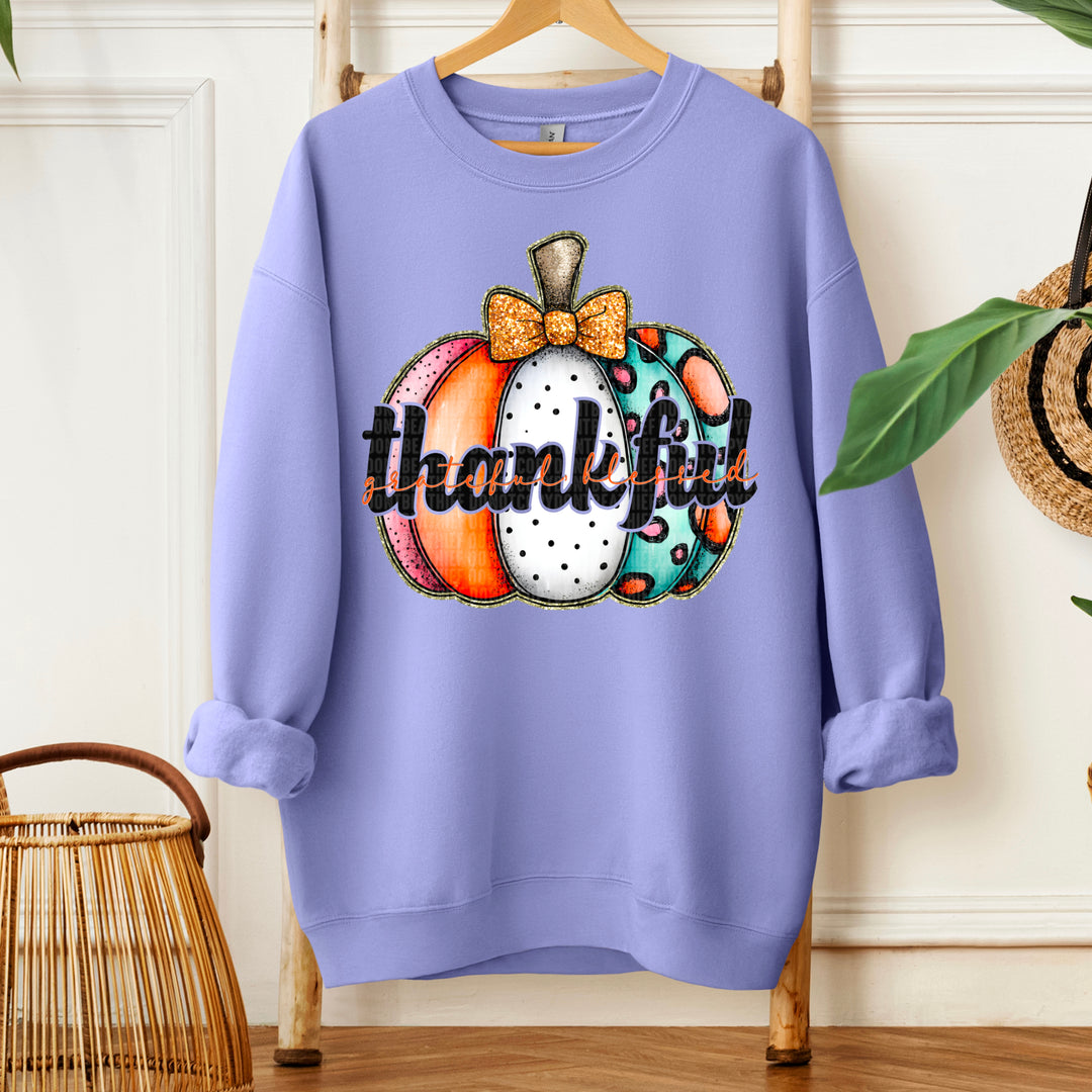 Thankful Pumpkin DTF Print