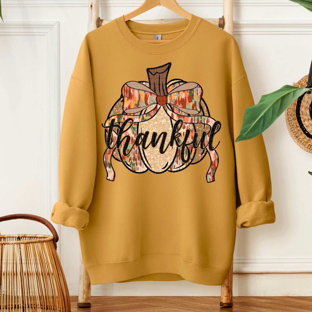 Thankful Pumpkin DTF Print