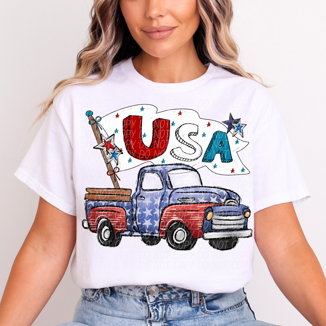 USA Truck DTF Print