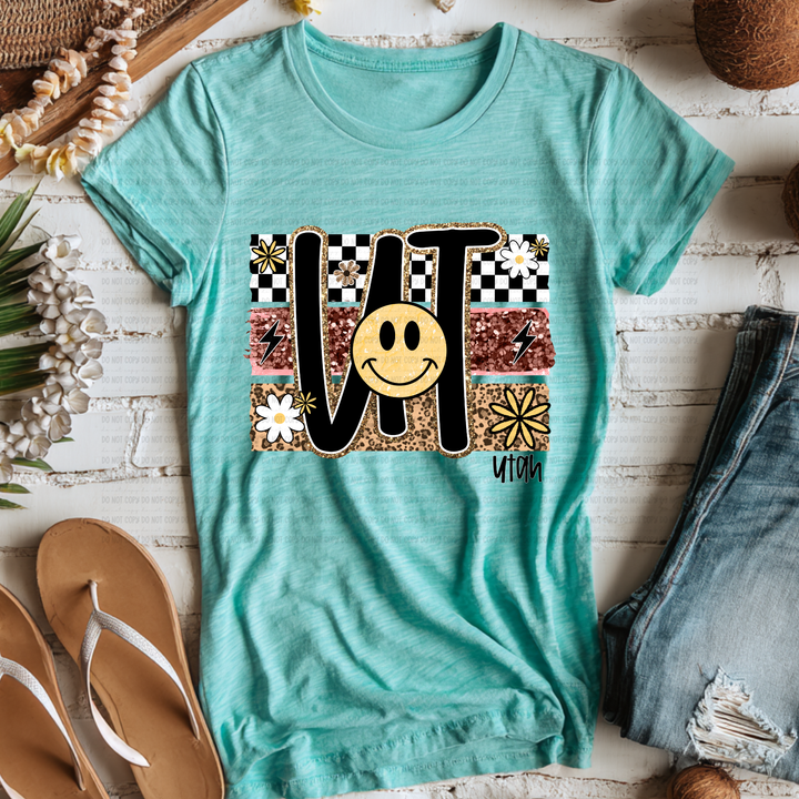 Smiley States DTF Print